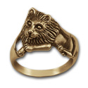 Lion Ring (Lg) in 14k Gold