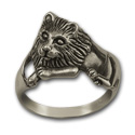 Lion Ring (Lg) in Sterling Silver