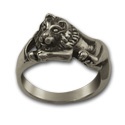 Lion Ring in Sterling Silver