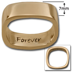 Large "Forever" Ring in 14k Gold