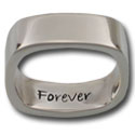 Large "Forever" Ring in Sterling Silver