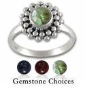 Gemstone Ring in Sterling Silver