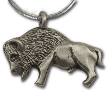 Buffalo Pendant in Sterling Silver