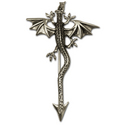 Dragon Pin in Sterling Silver