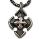 Maltese Cross Pendant in Sterling Silver