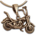Harley Davidson Pendant in 14K Gold