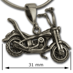 Harley Davidson Pendant in Sterling Silver