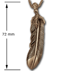 Eagle Feather in 14K Gold