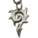 Flame Pendant in Sterling Silver