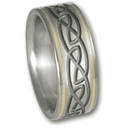 Titanium Celtic Ring