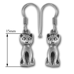 Kitty Earrings in Sterling Silver