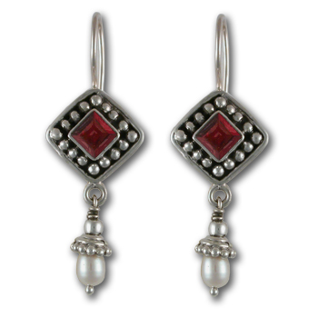Gemstone Earrings in Sterling Silver