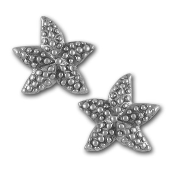 Starfish Earrings in Sterling Silver