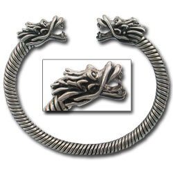 Large Dragon Bracelet in Sterling Silver