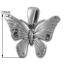Butterfly Pendant in Sterling Silver