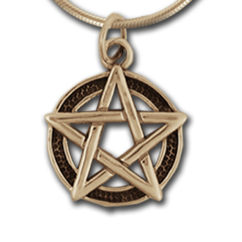 Pentagram Pendant (small)  in 14k Gold