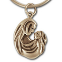 Mother & Child Pendant in 14k gold