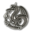 Bold Dragon Pendant in Sterling Silver