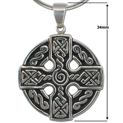 Celtic Cross Pendant in Sterling Silver