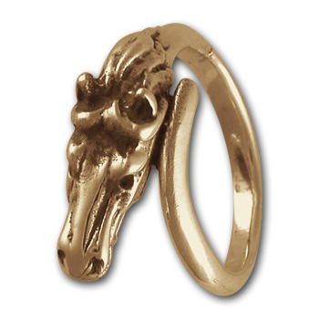 Horse Ring in 14K Gold