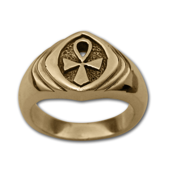 Ankh Ring (Sm) in 14k Gold