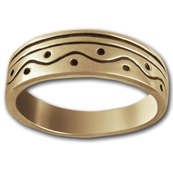 Tapered Ring in 14k Gold