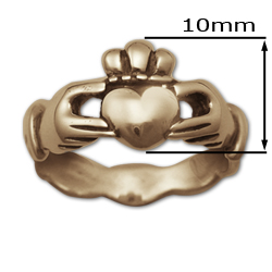 Claddagh Wedding Ring (Sm) in 14k Gold