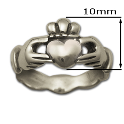 Claddagh Wedding Ring (Sm) in Sterling Silver
