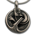Ouroboros Pendant in Sterling Silver