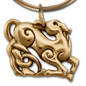 Scythian Horse Pendant in 14k Gold
