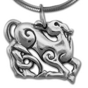 Scythian Horse Pendant in Sterling Silver