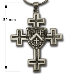 Jerusalem Cross (Lg) in Sterling Silver