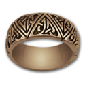 Celtic Band Ring in 14k Gold