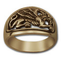 Gryphon Ring in 14k Gold