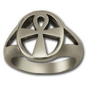 Ankh Ring in Sterling Silver