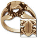Tree Frog Ring in 14K Gold