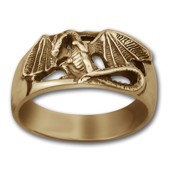 Dragon Ring in 14k Gold
