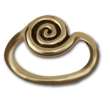 Spiral Ring in 14k Gold