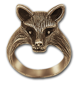 Fox Ring in 14K Gold