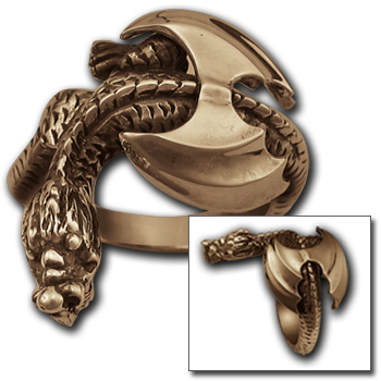 Dragon Ring in 14K Gold
