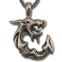 Dragon Pendant in Sterling Silver