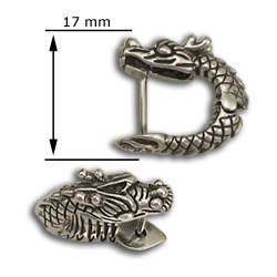 Dragon Earrings in Sterling Silver