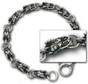 Dragon Link Bracelet in Sterling Silver