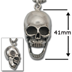 Skull Pendant in .925 Sterling Silver