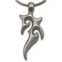Flame Pendant in Sterling Silver
