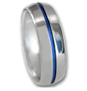 Titanium Ring w/ Blue Oxide